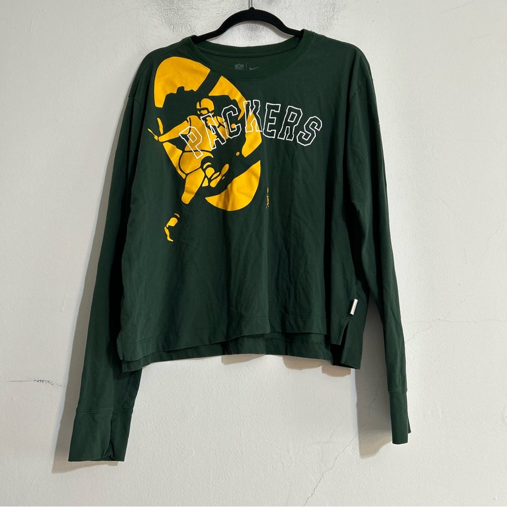 NFL Nike Green Bay Packers Football Graphic Long Sleeve Tee XXL Game Day Lounge